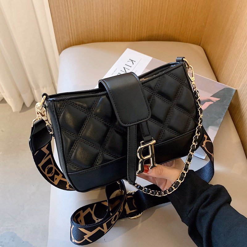 Túi Đeo Chéo Chữ R Và D Cao Cấp Chần Trám 2 Dây Size 20 T081 - Trùm Sỉ Vn - Ảnh 3