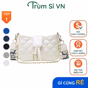 Túi Đeo Chéo Chữ R Và D Cao Cấp Chần Trám 2 Dây Size 20 T081 - Trùm Sỉ Vn