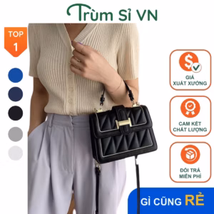 Túi Xách Túi Đeo Chéo Cao Cấp Chần Trám Chữ H Size 20 T084 - Trùm Sỉ Vn