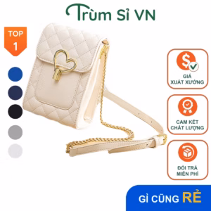 Túi Đeo Chéo Cao Cấp Đựng Điện Thoại Mini Da Chần Trám T087 - Trùm Sỉ Vn