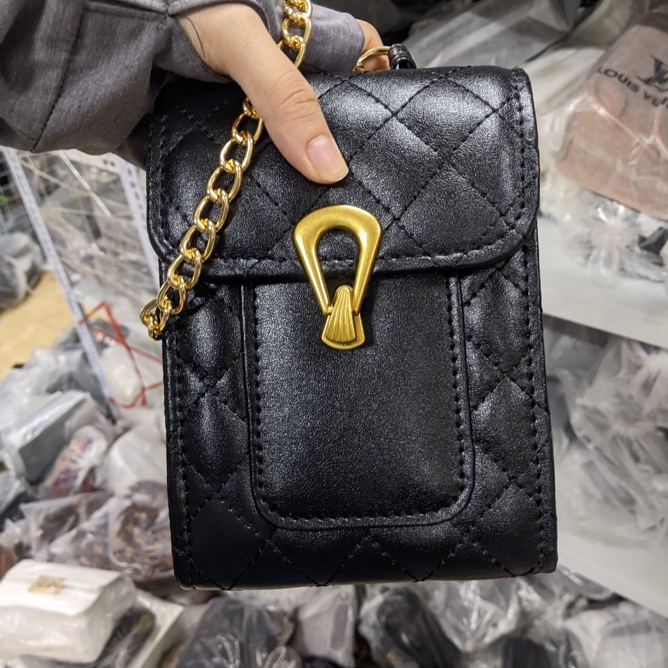 Túi Đeo Chéo Cao Cấp Đựng Điện Thoại Mini Da Chần Trám T087 - Trùm Sỉ Vn - Ảnh 6