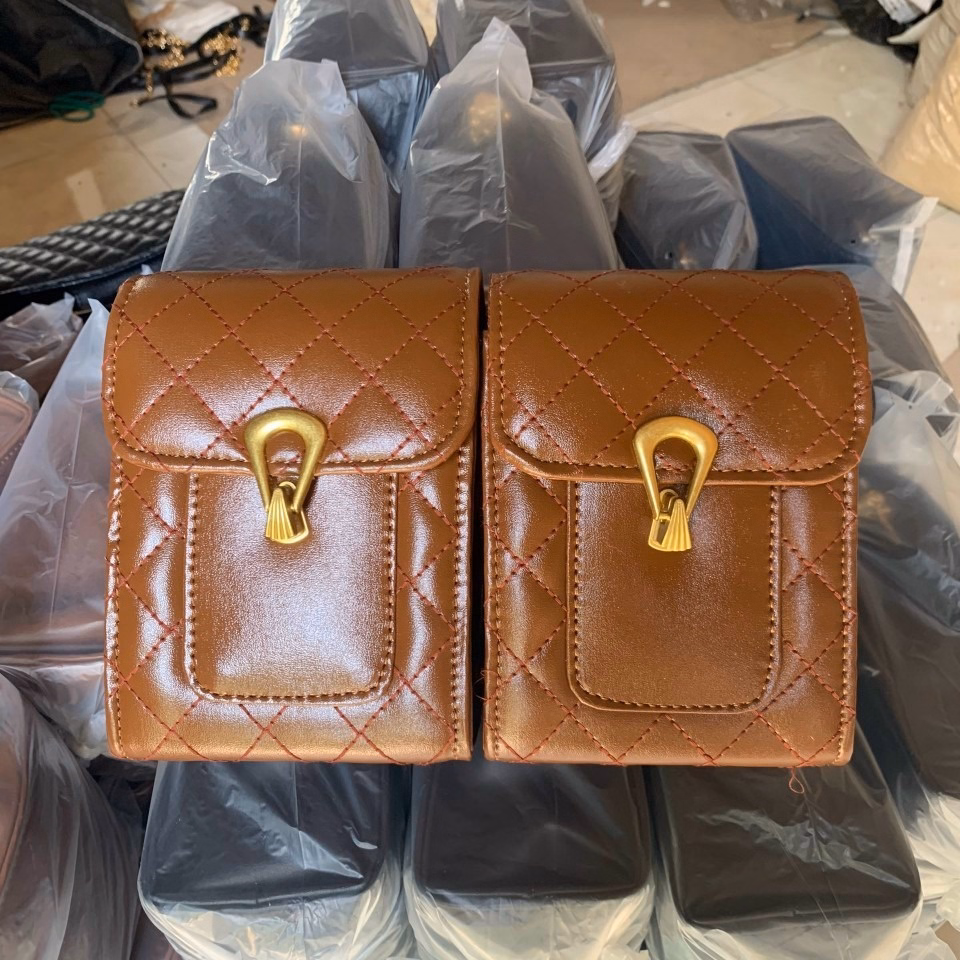 Túi Đeo Chéo Cao Cấp Đựng Điện Thoại Mini Da Chần Trám T087 - Trùm Sỉ Vn - Ảnh 10