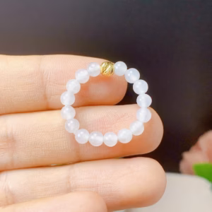 Nhẫn Bạch Ngọc Thiên Nhiên 4 Ly - Thắng Giang