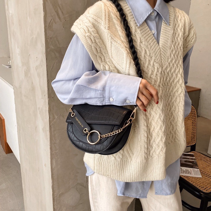 Túi Xách Túi Đeo Chéo Dập Vân Cao Cấp Size 22 T091 - Trùm Sỉ Vn - Ảnh 6