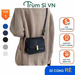 Túi Đeo Chéo Nữ Túi Xách Cao Cấp Da Trơn Size 18 T097 - Trùm Sỉ Vn