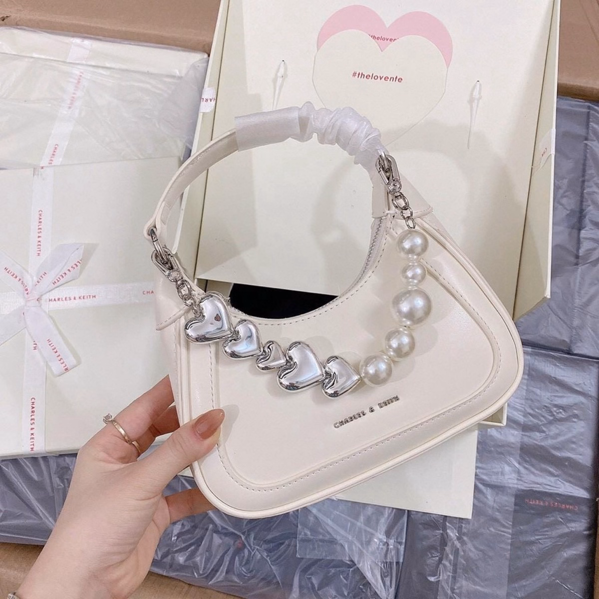 Túi Kẹp Nách Cnk Cao Cấp Dáng Bầu Size 22 T107 - Trùm Sỉ Vn - Ảnh 8