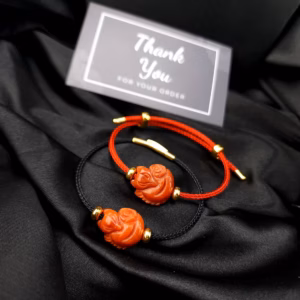 Vòng Tay Hồ Ly Ngọc Cẩm Huyết Thiên Nhiên - Thắng Giang