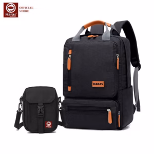 Combo Balo Laptop Năng Động Trẻ Trung Và Túi Đeo Mini Hr262Hr281- Haras