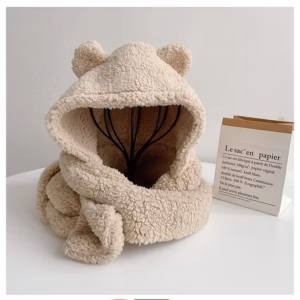 Mũ Lông Cừu Tai Gấu Kèm Khăn Quàng Cổ Mũ Lông Tai Gấu Kèm Khăn Mũ Lông Thỏ Mũ Lông Tai Thỏ M012 - Lady'S Passion