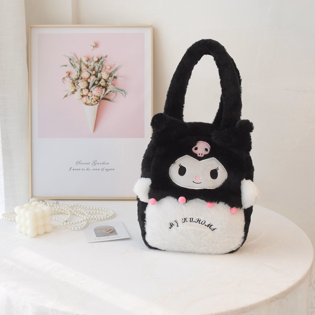 Túi Xách Sanrio Kuromi Đen, Kitty, My Melody Nhồi Bông Size Vừa Xinh Xắn Cá Tính Cho Bạn Nữ Đi Học, Du Lịch Tiện Lợi - Dmastore - Ảnh 15
