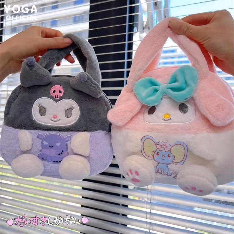 Túi Xách Mini Sanrio Kuromi Nhồi Bông Đựng Điện Thoại Kiểu Dáng Hoạt Hình Dễ Thương Cho Bé - Dmastore