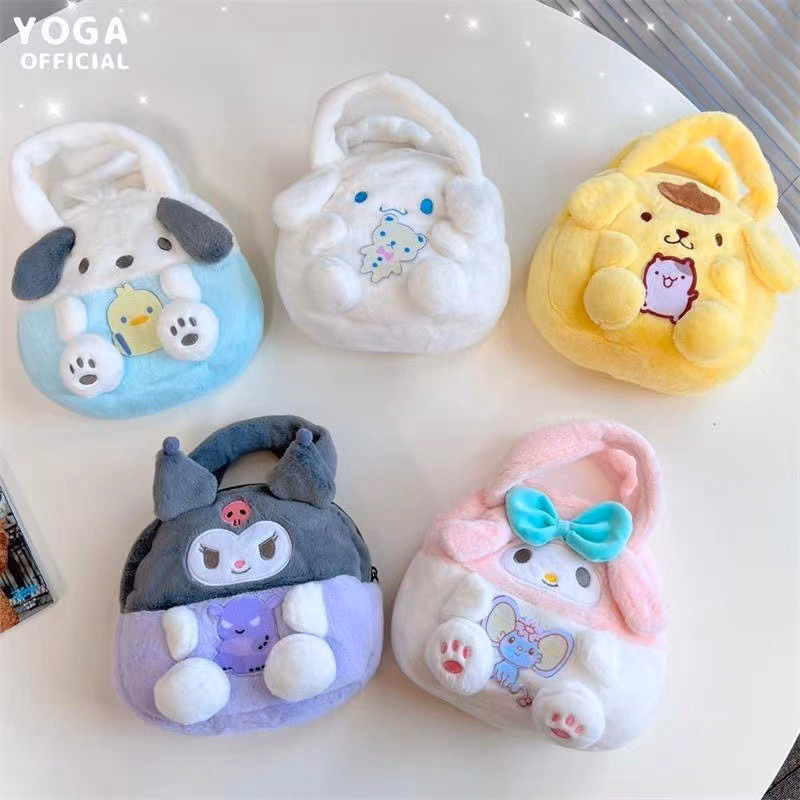 Túi Xách Mini Sanrio Kuromi Nhồi Bông Đựng Điện Thoại Kiểu Dáng Hoạt Hình Dễ Thương Cho Bé - Dmastore - Ảnh 11