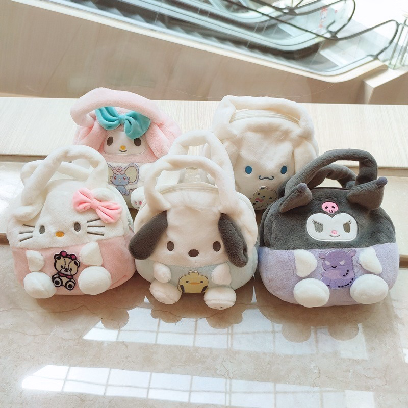 Túi Xách Mini Sanrio Kuromi Nhồi Bông Đựng Điện Thoại Kiểu Dáng Hoạt Hình Dễ Thương Cho Bé - Dmastore - Ảnh 9