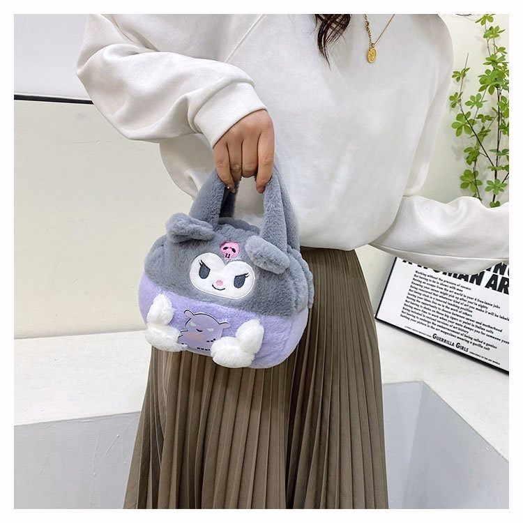 Túi Xách Mini Sanrio Kuromi Nhồi Bông Đựng Điện Thoại Kiểu Dáng Hoạt Hình Dễ Thương Cho Bé - Dmastore - Ảnh 18