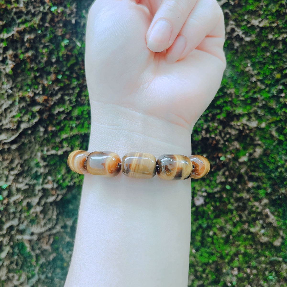 Vòng Tay Nam Lu Thống Đá Thạch Anh Mắt Hổ Nâu Vàng - Thắng Giang - Ảnh 4