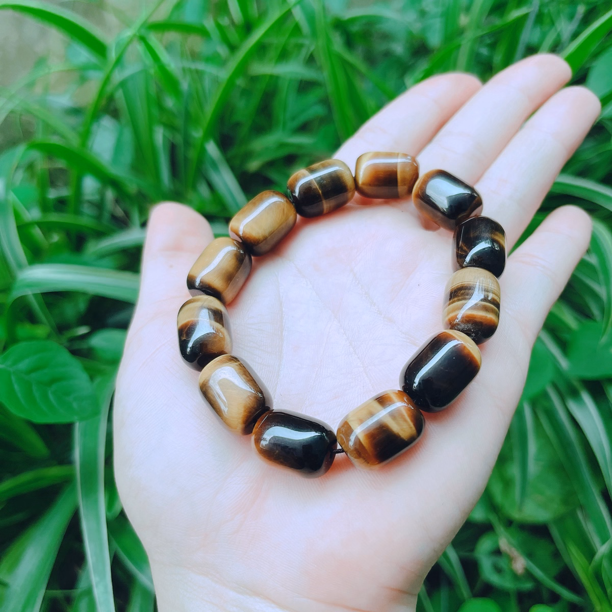 Vòng Tay Nam Lu Thống Đá Thạch Anh Mắt Hổ Nâu Vàng - Thắng Giang - Ảnh 7