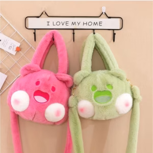 Túi Đeo Chéo Gấu Bông Mèo Dudu Racoon Doodle Size Lớn Dễ Thương Cho Bạn Gái - Dmastore