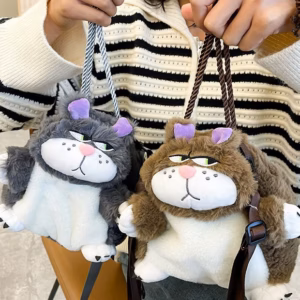 [Hàng Sẵn] Túi Đeo Chéo Mèo Béo Lucifer Dây Rút Độc Đáo Phong Cách Hoạt Hình Cá Tính Dễ Thương - Dmastore