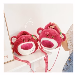 [Hàng Sẵn] Túi Xách Đeo Chéo Gấu Dâu Tây Đính Hoa Disney Mẫu Mới Nhất Độc Lạ Dễ Thương Cho Bạn Nữ - Dmastore