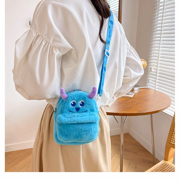 Túi Bao Tử Mini Unisex Hình Quái Vật Sulley Xanh Sullivan Dễ Thương Năng Động - Dmastore - Ảnh 11