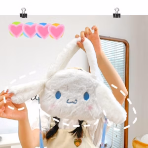Túi Xách Đeo Chéo Ulzzang Hình Chú Chó Cinnamoroll Vải Nhung Lông Dễ Thương Hottrend Cho Bạn Nữ - Dmastore