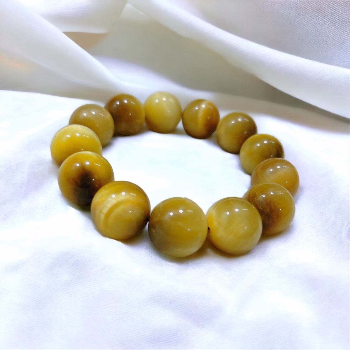 Vòng Tay Nam Đá Thạch Anh Mắt Hổ Tâm Vàng Thiên Nhiên 16 Ly - Thắng Giang - Ảnh 4