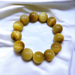 Vòng Tay Nam Đá Thạch Anh Mắt Hổ Tâm Vàng Thiên Nhiên 16 Ly - Thắng Giang