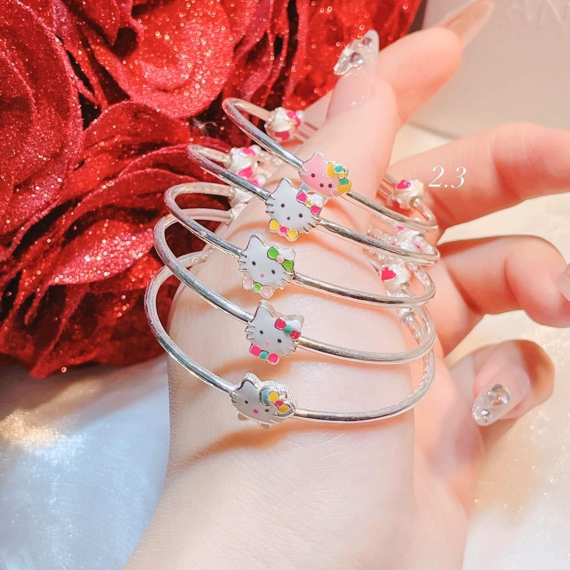 Vòng Tay Kitty Đặc Bạc Ta Cho Bé Có Thẻ Hóa Đơn - Thắng Giang