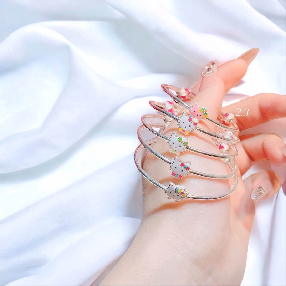 Vòng Tay Kitty Đặc Bạc Ta Cho Bé Có Thẻ Hóa Đơn - Thắng Giang - Ảnh 2