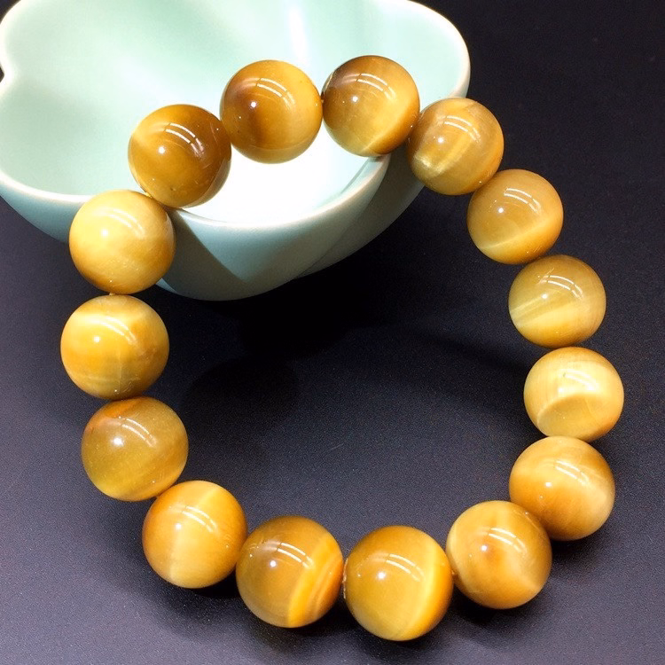 Vòng Tay Nam Đá Thạch Anh Mắt Hổ Tâm Vàng Thiên Nhiên 16 Ly - Thắng Giang - Ảnh 6