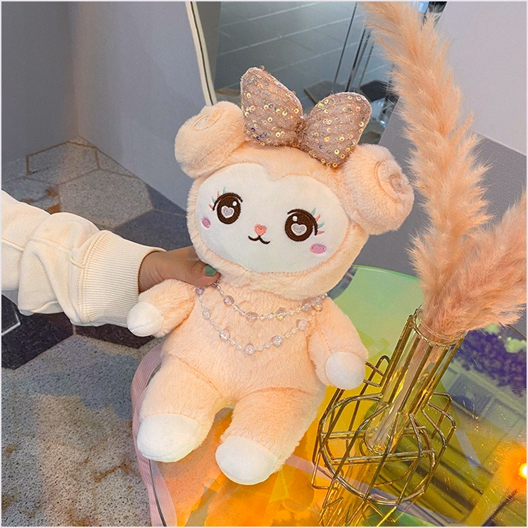 Túi Đeo Chéo Cừu Bông Đính Nơ Màu Hồng Đeo Vai Dễ Thương Cho Bạn Gái - Dmastore - Ảnh 5