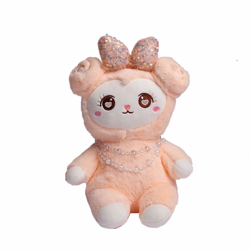 Túi Đeo Chéo Cừu Bông Đính Nơ Màu Hồng Đeo Vai Dễ Thương Cho Bạn Gái - Dmastore - Ảnh 11