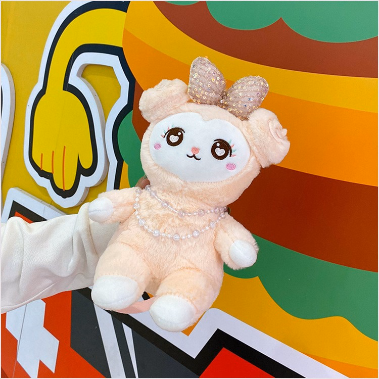 Túi Đeo Chéo Cừu Bông Đính Nơ Màu Hồng Đeo Vai Dễ Thương Cho Bạn Gái - Dmastore - Ảnh 9