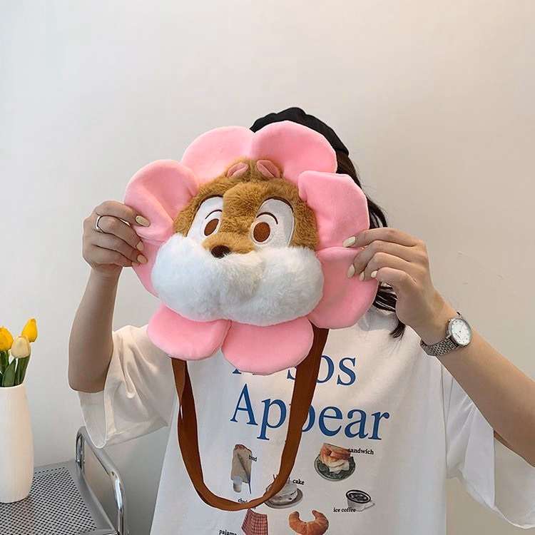 Túi Đeo Chéo Hình Thú Bông Nhân Vật Hoạt Hình Disney Mặt Hoa Hướng Dương Lớn Siêu Đáng Yêu - Dmastore - Ảnh 8