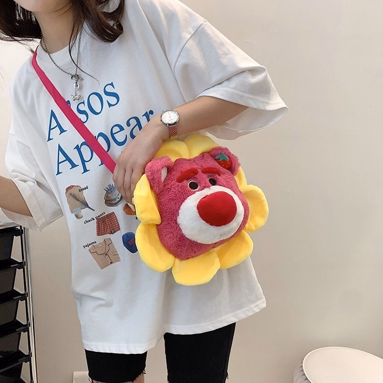 Túi Đeo Chéo Hình Thú Bông Nhân Vật Hoạt Hình Disney Mặt Hoa Hướng Dương Lớn Siêu Đáng Yêu - Dmastore - Ảnh 12