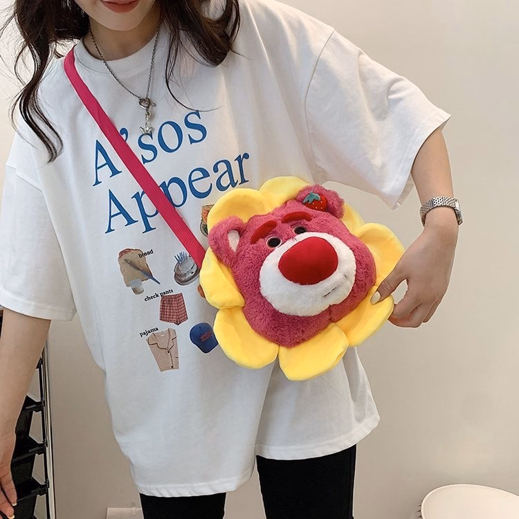 Túi Đeo Chéo Hình Thú Bông Nhân Vật Hoạt Hình Disney Mặt Hoa Hướng Dương Lớn Siêu Đáng Yêu - Dmastore - Ảnh 14