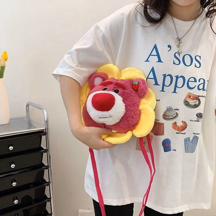 Túi Đeo Chéo Hình Thú Bông Nhân Vật Hoạt Hình Disney Mặt Hoa Hướng Dương Lớn Siêu Đáng Yêu - Dmastore - Ảnh 15
