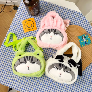 Túi Đeo Chéo Gấu Bông Hình Chú Mèo Hoàng Thượng Amuse Jennifer Cảm Xúc Siêu Cá Tính - Dmastore