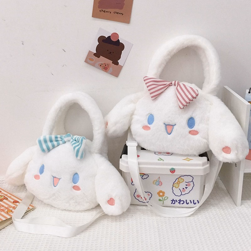 Túi Cinnamoroll Đính Nơ Đeo Chéo Có Quai Xách Phong Cách Lolita Siêu Đáng Yêu - Dmastore - Ảnh 5