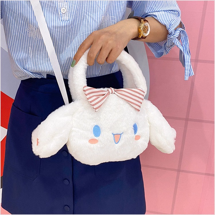 Túi Cinnamoroll Đính Nơ Đeo Chéo Có Quai Xách Phong Cách Lolita Siêu Đáng Yêu - Dmastore - Ảnh 11