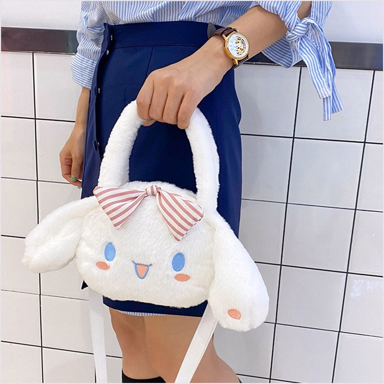 Túi Cinnamoroll Đính Nơ Đeo Chéo Có Quai Xách Phong Cách Lolita Siêu Đáng Yêu - Dmastore - Ảnh 9