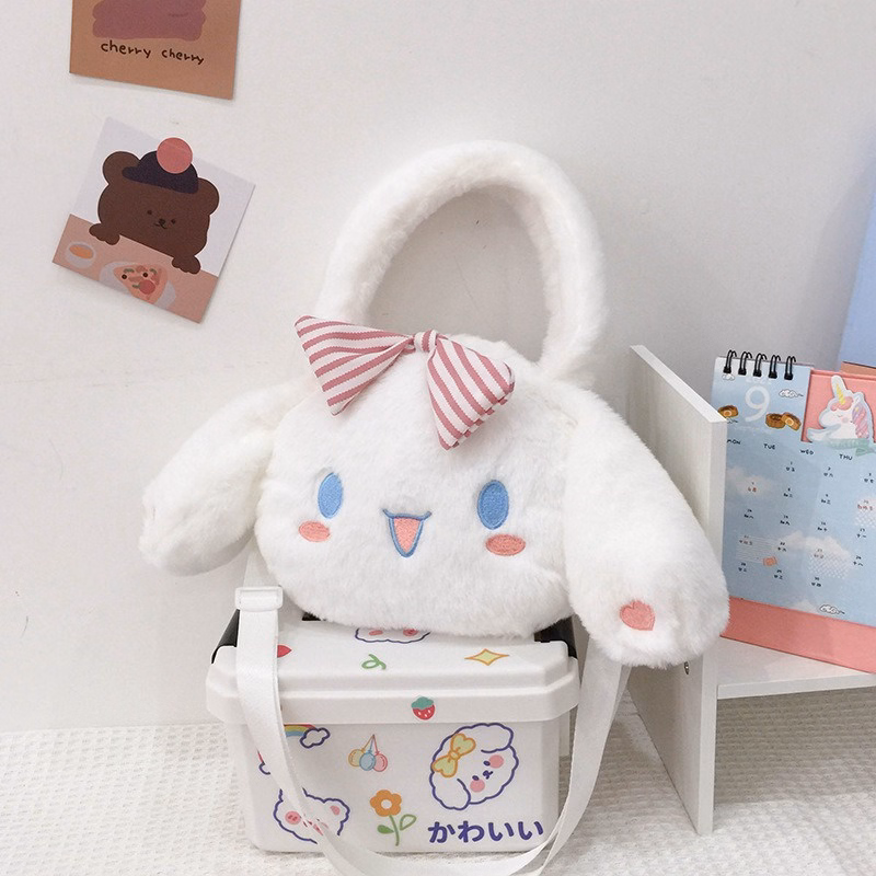 Túi Cinnamoroll Đính Nơ Đeo Chéo Có Quai Xách Phong Cách Lolita Siêu Đáng Yêu - Dmastore - Ảnh 13