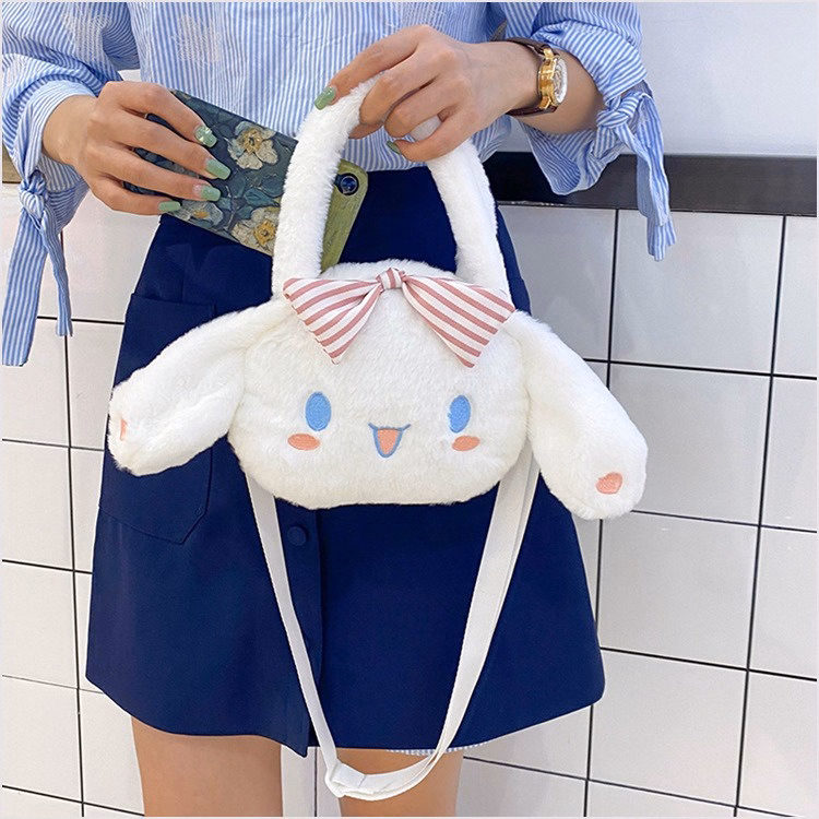 Túi Cinnamoroll Đính Nơ Đeo Chéo Có Quai Xách Phong Cách Lolita Siêu Đáng Yêu - Dmastore - Ảnh 10