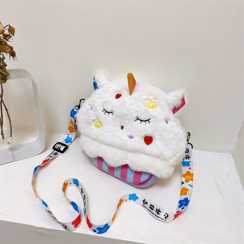 Túi Đeo Chéo Cupcake Hình Thú Bông Có Dây Đeo Họa Tiết Siêu Đáng Yêu - Dmastore - Ảnh 8