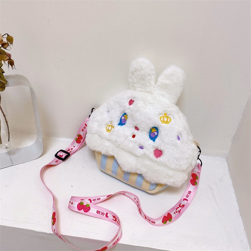 Túi Đeo Chéo Cupcake Hình Thú Bông Có Dây Đeo Họa Tiết Siêu Đáng Yêu - Dmastore - Ảnh 9
