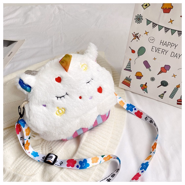 Túi Đeo Chéo Cupcake Hình Thú Bông Có Dây Đeo Họa Tiết Siêu Đáng Yêu - Dmastore - Ảnh 11