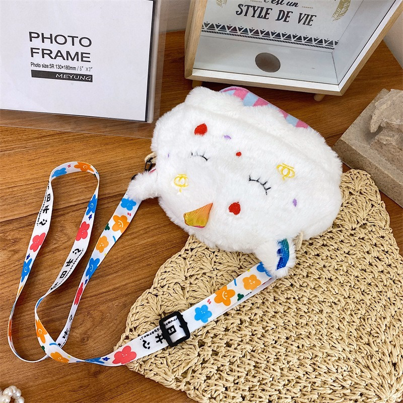 Túi Đeo Chéo Cupcake Hình Thú Bông Có Dây Đeo Họa Tiết Siêu Đáng Yêu - Dmastore - Ảnh 10