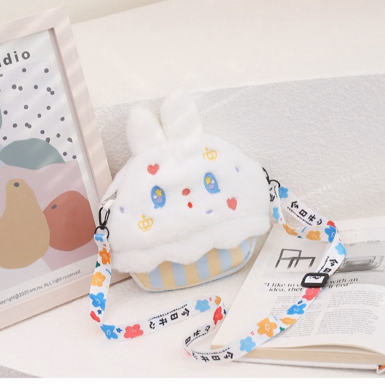 Túi Đeo Chéo Cupcake Hình Thú Bông Có Dây Đeo Họa Tiết Siêu Đáng Yêu - Dmastore - Ảnh 2