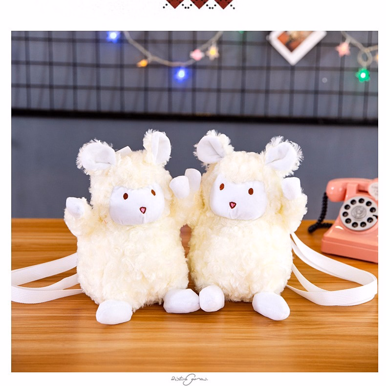 Túi Đeo Chéo Cừu Bông Trắng Nhỏ Bunnies Lamb Siêu Dễ Thương - Dmastore - Ảnh 5