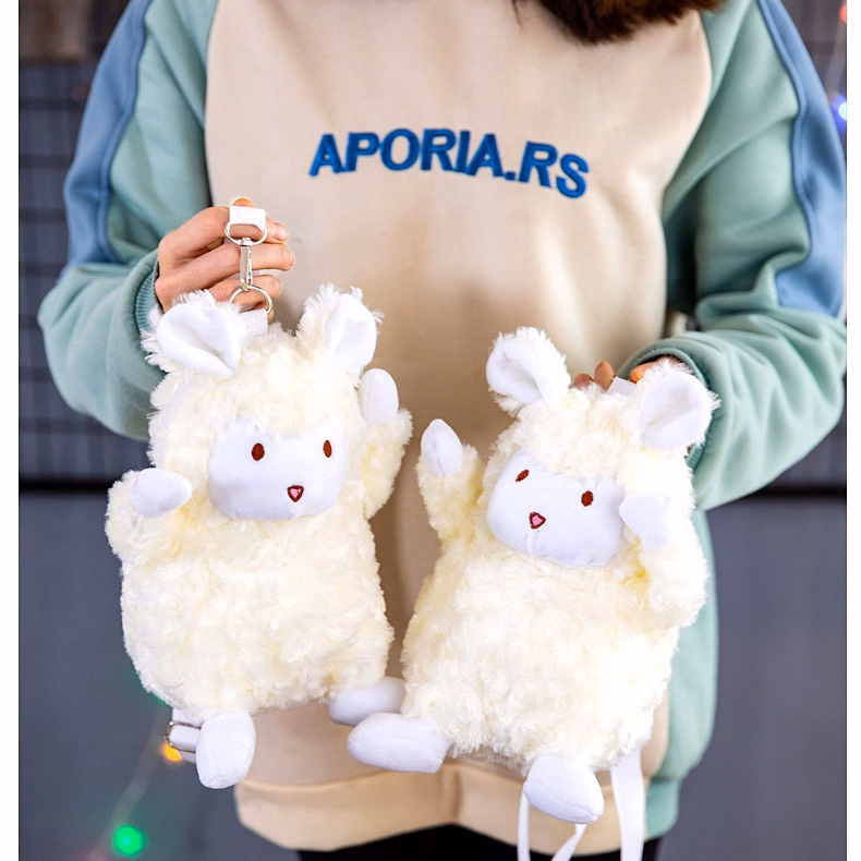 Túi Đeo Chéo Cừu Bông Trắng Nhỏ Bunnies Lamb Siêu Dễ Thương - Dmastore - Ảnh 2